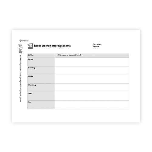 Ressourceregistreringsskema
